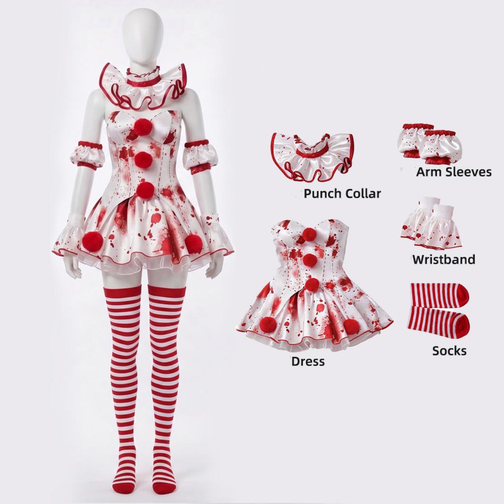 Scary Halloween Costume for Adults Party Role Play Outfit