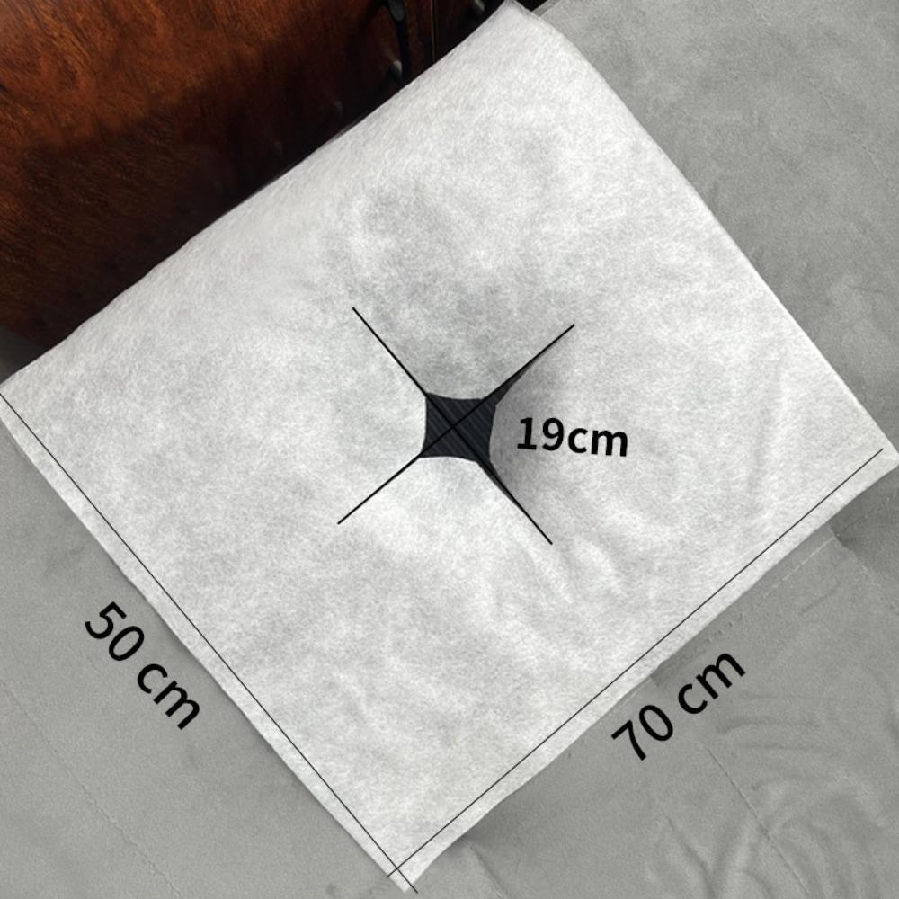 100PCS Non-woven Fabric Disposable Hole Towel Dustproof Massage Bed Hole Cushion  Spa Environment