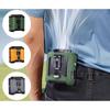 Portable Waist Clip & Fan | USB Rechargeable With LED And Power Bank
