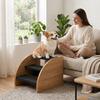 Pet Stairs for Cats and Dogs, Non Slip Wooden Pet Steps, Stable Pet Ramp for Sofa Bed