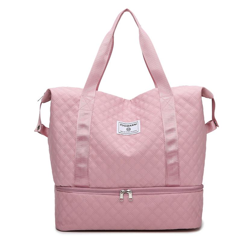 Women Travel Bag Fitness Rhomboid Storage Bag Travel Boarding Bag Men Lightweight Shoulder Luggage Bag