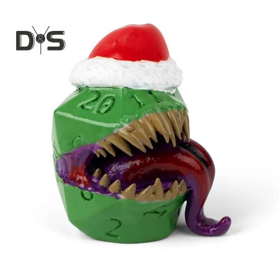 1/2 шт. Рождественская шапка с игральными костями «Инопланетяне», смоляная шапка Санты, игральные кости, украшение, прочные многосторонние игровые кости для детей и взрослых, семейная вечеринка, игровой реквизит
