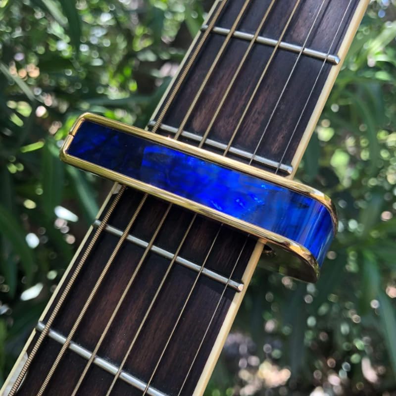 Thalia Capos Electric Blue Angel Wing Capo Exotic Shell Series