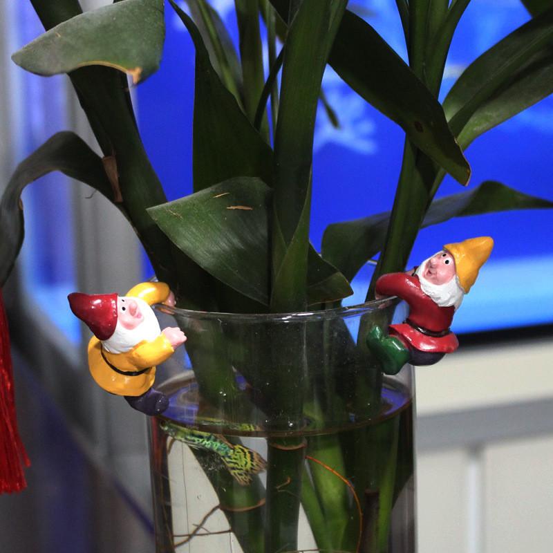 Подвеска-подставка для ручек в виде Санта-Клауса, цветочный горшок, украшение для микроландшафта, поделки