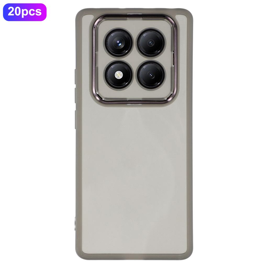 Bulk Purchasing 20Pcs For Xiaomi Redmi Note 14 Pro 5G Case Electroplated Camera Frame TPU Phone Cover Precise Cutouts