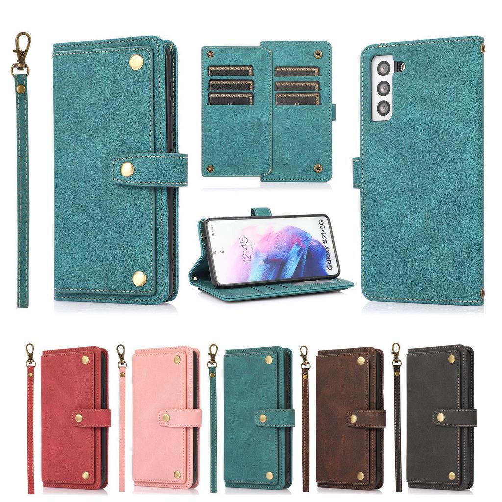 iPhone16 Retro Leather Case for Apple 12 & 14Pro: Flip Phone Protection with Multi-Function Card Slots