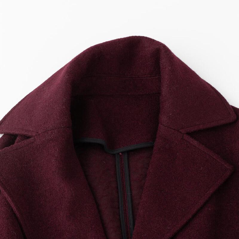 Snovefort Women's Wool Blend Lapel Spring Coat