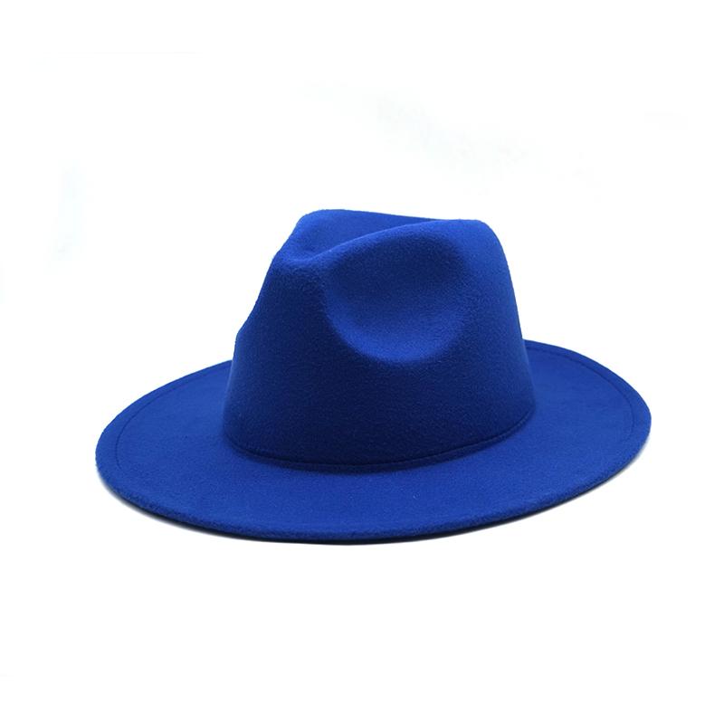 Осенне-зимняя женская фетровая шляпа Fedora, шляпы с большими полями для женщин, винтажные церковные шляпы в британском стиле, женская белая джазовая кепка с плоскими полями