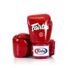 Боксерские перчатки Fairtex BGV1 из натуральной кожи (10 унций, Красный)