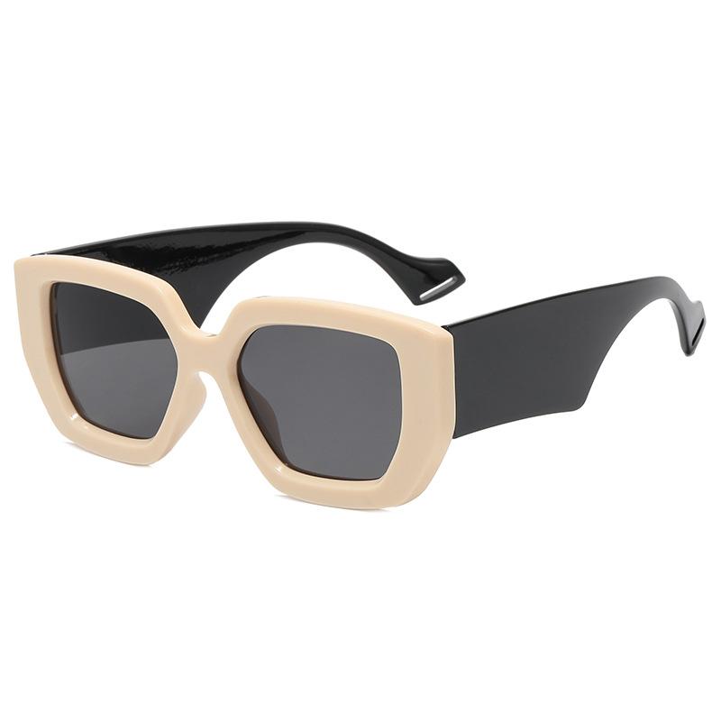 Fashion Square Sunglasses Woman Mirror Black Gradient Sun Glasses Female Big Frame Modern Retro Vintage Oculos De Sol