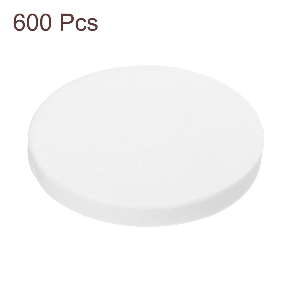 Uxcell 600 шт. 53 мм одноразовые круглые бумажные фильтры (белый) для дома и офиса пуровер и капельные кофеварки