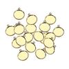 2x20pcs 10/12/14/16mm Brass Round Blank Cabochon Base Setting Trays 14mm