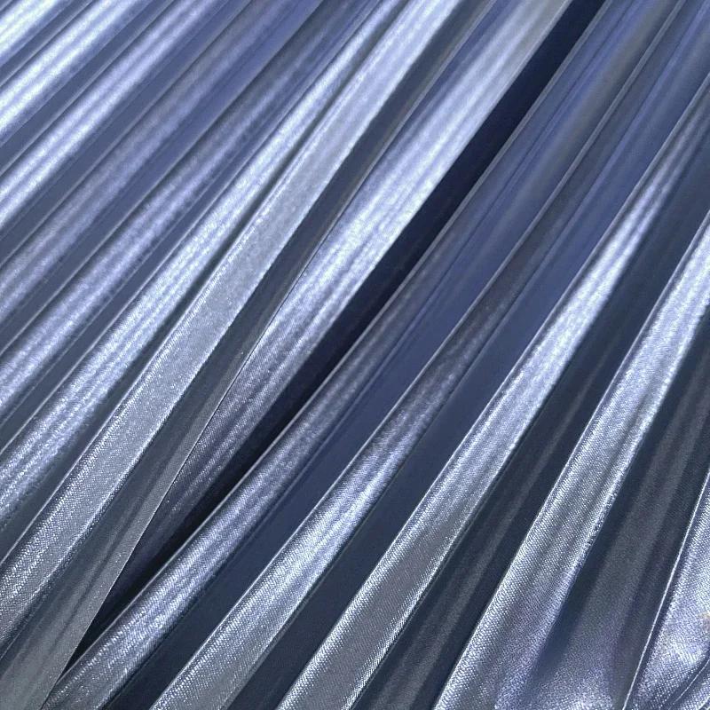 100x150 см плиссированная атласная ткань для рукоделия платье юбка костюм одежда ткань для шитья своими руками мягкая глянцевая гладкая однотонная