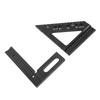 3D Multi Angle Measuring Ruler 45 90 Degree Aluminum Alloy Woodworking Square Protractor Miter Trian