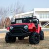 12V 7AH Детский электромобиль Джип, с родительским пультом управления, пружинной подвеской, светодиодными фарами, Bluetooth, музыкой, красный