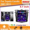 Android Carplay For Toyota Corolla 2007-2012 Auto For Tesla Screen Car Radio GPS Navigation Multimedia Player Stereo 2Din Wifi