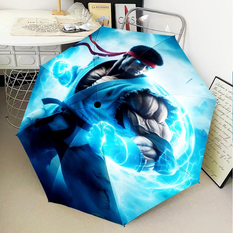 Game Fighter Energy Burst Umbrella 8-Frame for Travel, Camping, Casual Lightweight Portable Umbrella, Essential for Every Family Holidays Gift