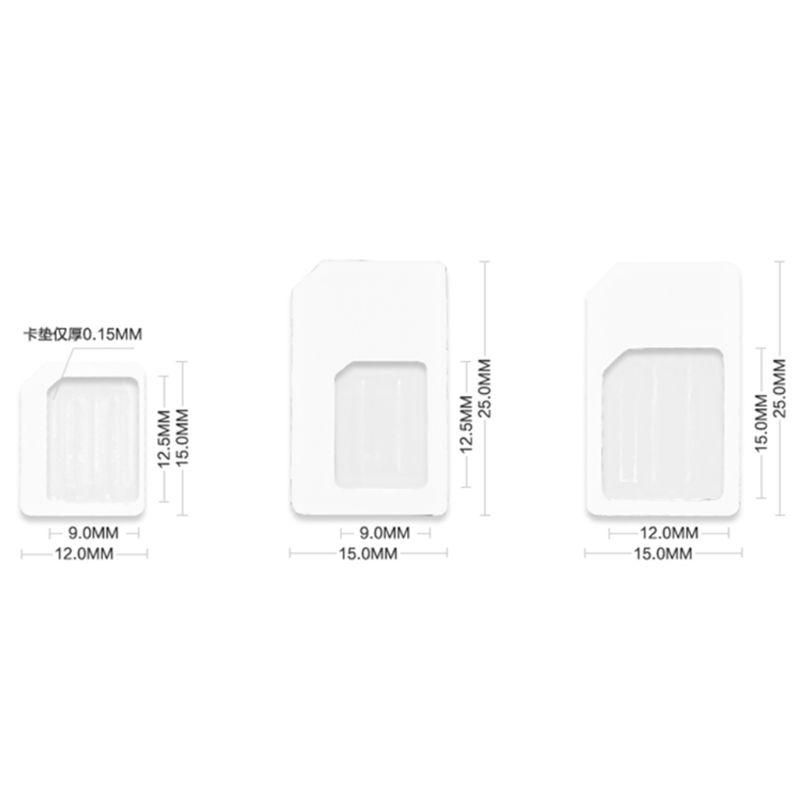 1 Набор NanoSIM-карта к Micro Standard Адаптер-конвертер Для Мобильного Телефона Адаптер SIM-карты Конвертер Универсальные Телефоны для Nano Sim