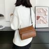 Fashion Shoulder Strap Bag New Square Bag Texture PU Simple Women's Shoulder Retro Wide Shoulder Strap Handbags