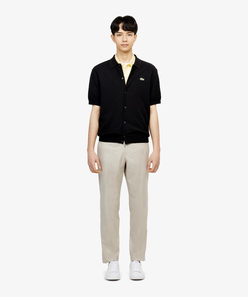 Мужской кардиган с коротким рукавом и воротником-стойкой Lacoste Ah457E-56G 031