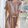 Basic House Women's 2026 Luxury Silk Dress