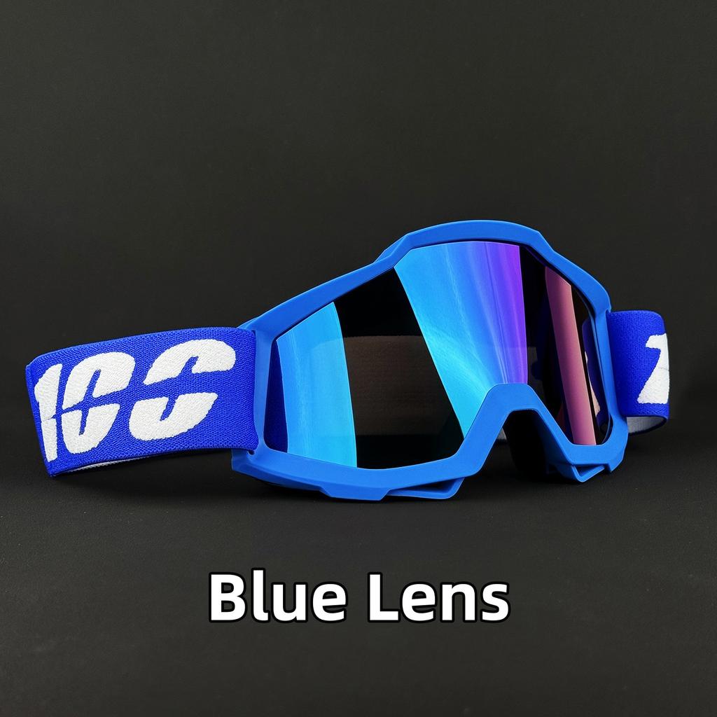 100 Motorcycle Glasses Motocross Safety HD Lenses Goggles Dirt Bike ATV Ski MTB Goggles MOTO Outdoor Cycling Sunglasses