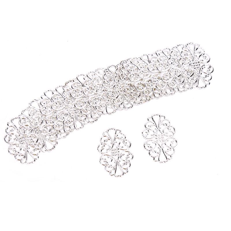 20шт филигранные цветочные обертывания разъемы ремесла украшения Diy фурнитура ювелирные изделия