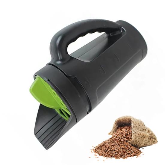 Ручной разбрасыватель семян емкостью 2,5 л, посевной горшок с регулируемой крышкой, ручной дозатор для семян травы, удобрения, соли