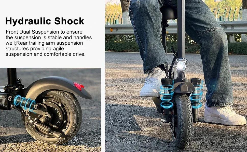 EU Warehouse EMOKO New HVD-3 Urban Adult Electric Scooter 800W 48V15AH Battery Electric Scooter 10 inch Tire Electric Scoote