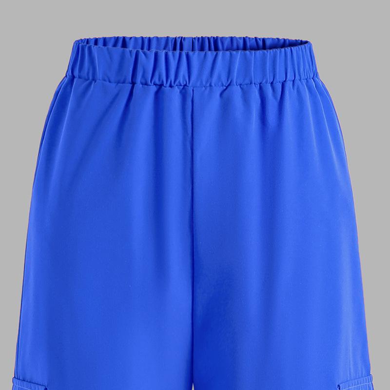 Комплект модной одежды для девочек, летняя детская рубашка с короткими рукавами и повседневными брюками, два комплекта