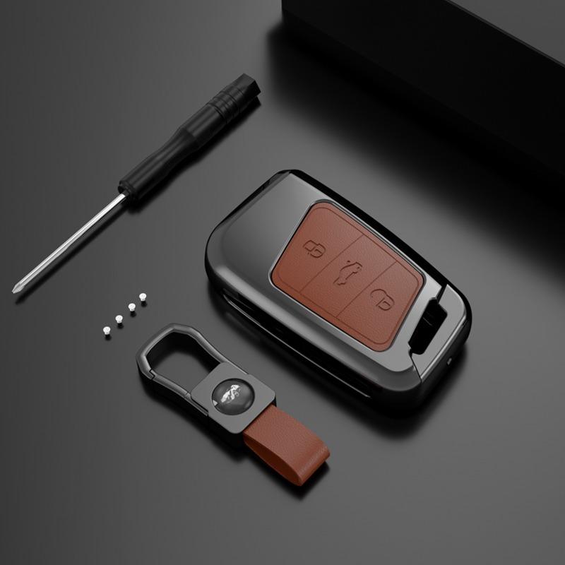 Чехол для ключей из цинкового сплава для VW Volkswagen Magotan Passat B8 Skoda Superb Kodiaq A7, защитный чехол с дистанционным управлением без ключа