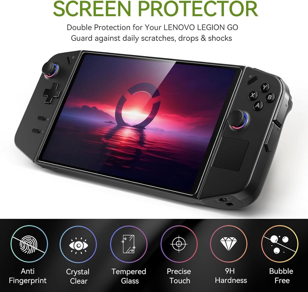 1-2 шт. Защитное закаленное стекло от края до края для Lenovo Legion Go Gaming Handheld 8.8'' Прозрачное HD Clear Anti-Scratch