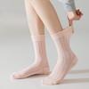 Женские тонкие хлопковые носки-сетка на весну и лето, носки-гольфы, прочные носки до середины икры, бесшовные длинные носки, модные носки