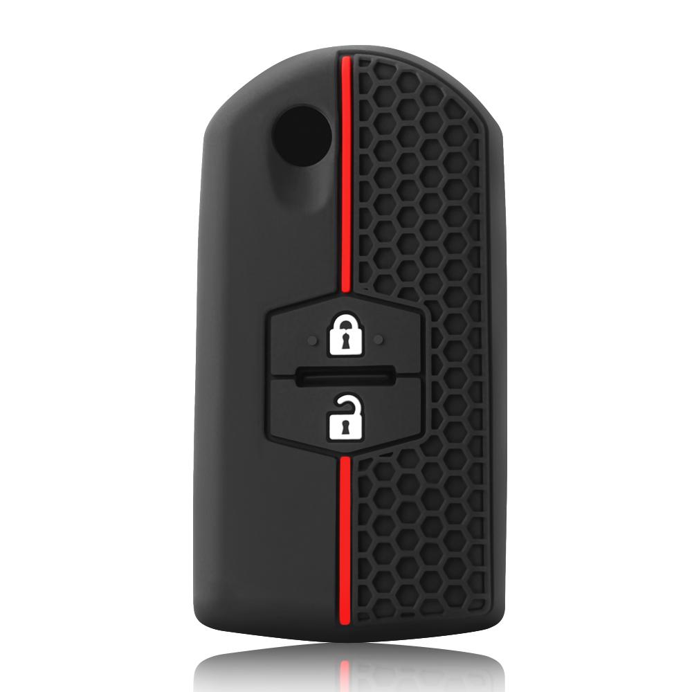 Силиконовый чехол для автомобильного ключа для Mazda Demio 2 3 5 6 M3 M5 M6 CX-5 CX7 CX9 RX8 MX5 MPV чехол для бесключевого дистанционного брелока Shell Skin Protector