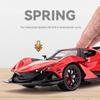 Аполлон IE 1:24 Модель автомобиля из легкого сплава: Спортивная игрушка с оттягивающимся механизмом, звуком и светом, с открывающимися дверцами