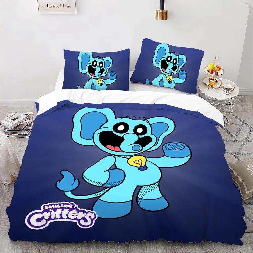 S-smiling Critters Cartoon Bedding Sets Exquisite Bed Supplies Set Duvet Cover Comforter Set Bedding Set Luxury Birthday Gift