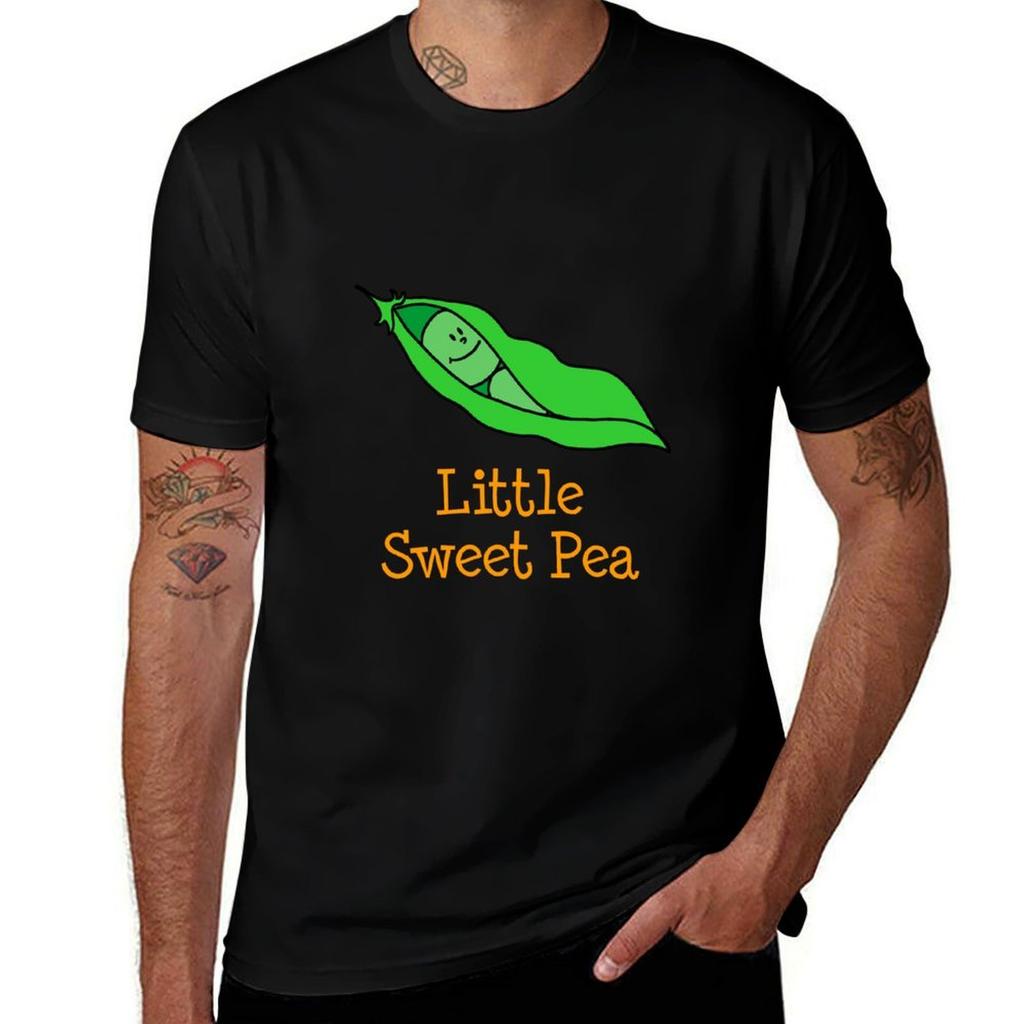 Little Sweet Pea Cartoon Pea For Baby Tshirt Festival Casual Short Sleeve