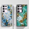 Цветочный Мраморный Чехол для Телефона для Samsung Galaxy S24Ultra S23 FE Note 20 Ultra S20 S21 S22 Plus S20fe S23Ultra 5G Силиконовый Мягкий