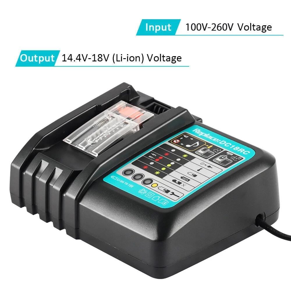 DC18RC Li-ion аккумулятор 3A зарядное устройство для Makita 18V 14.4V BL1860B,BL1850B,BL1840,BL1830,BL1820,BL1415,BL1440 зарядное устройство для электроинструмента