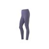 Fitness Series Solid Color Tight Sports Trousers Women Bottoms Dark-Gray Purple AULT016-4