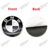 BBKW7 56mm 60mm 65mm 70mm Wheel Sticker for BMW F30 F10 E46 E90 G20 X5 50th Anniversary Emblem Badge 4Pcs DIY Auto Rim Hub Cap Decal