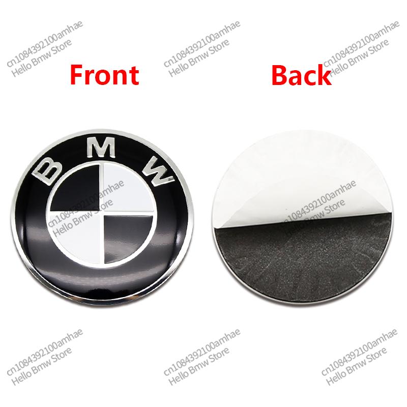 BBKW7 56mm 60mm 65mm 70mm Wheel Sticker for BMW F30 F10 E46 E90 G20 X5 50th Anniversary Emblem Badge 4Pcs DIY Auto Rim Hub Cap Decal