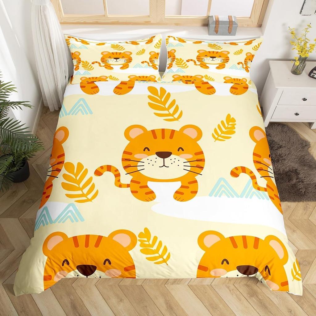 Новый милый пододеяльник с фермерскими животными размера кинг, мультяшный пододеяльник с овечками для детей, мальчиков, девочек, подростков, милый животный комплект постельного белья, набор из 3 предметов