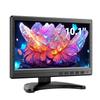 Miktver Small Monitor 1024 X 600 LCD IPS PC Security CCTV Monitor VGA BNC RCA HDMI Display for Warehouse Japanese Display 10" 10.1" Home, Office,