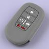 Чехол для пульта дистанционного управления, подходит для Honda Civic Accord Pilot CRV Passport - Серый силикон