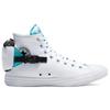 Converse Chuck Taylor All Star Износостойкий Тренд Высокие парусиновые Унисекс Белый Голубой