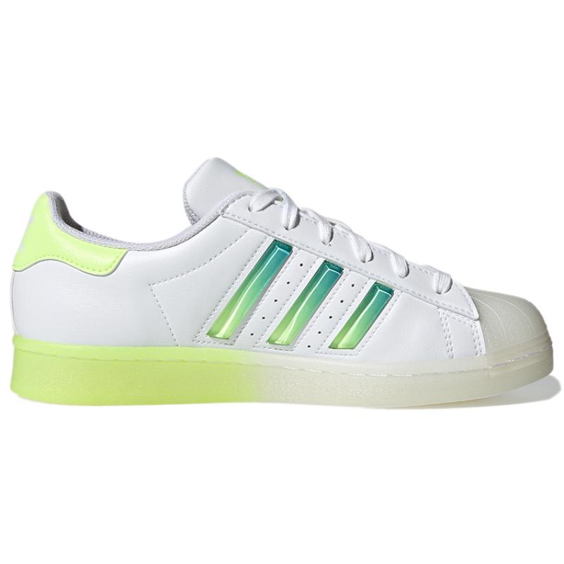 adidas Оригинальные кроссовки Superstar 'Белый Желтый Зеленый' Женские GW4909
