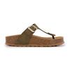 Women's Suede Toe-Thong Mules