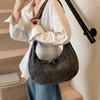 Versatile Denim Shoulder Bag Large Capacity Satchel Bags Trendy Cross Body Bag  Female