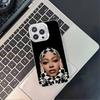 Певец B-BeyonceS Для iPhone 17,16,15,14,13,12,11,Mini,Pro,E,SE4,XS,MAX Белый Ударопрочный Конфетный Матовый Чехол